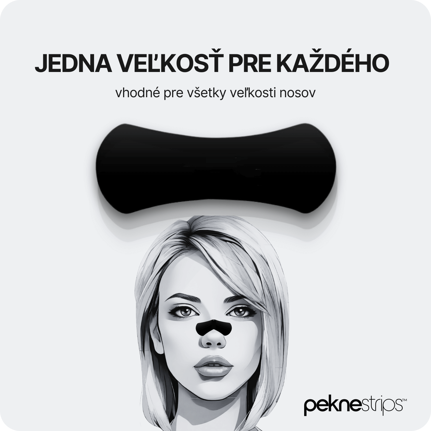 PekneStrips™ nosové pásiky pre všetky veľkosti, vhodné na lepšie dýchanie a spánok.